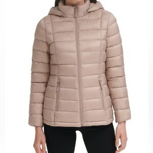 Charter Club gray puffer jacket